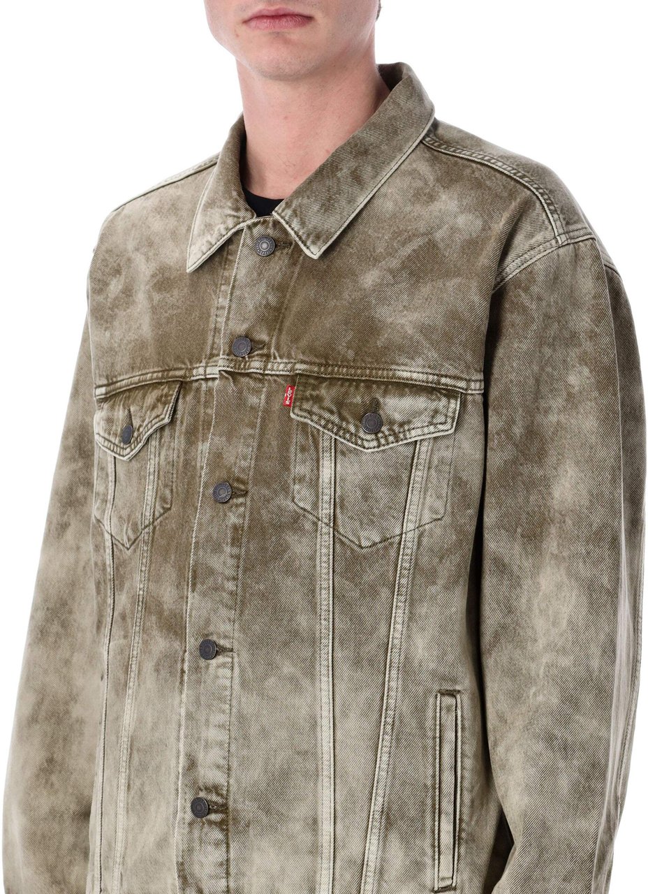 Levi's Relaxed Fit Trucker Camo Grey Grijs