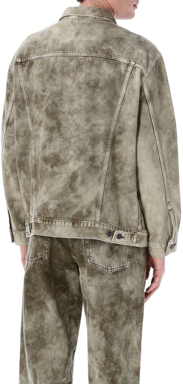 Levi's Relaxed Fit Trucker Camo Grey Grijs