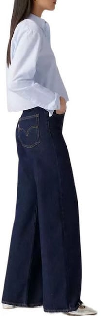 Levi's LEVI STRAUSS - Ribcage Wide Leg H223 Shaded View - A6081 - 0019 Blauw