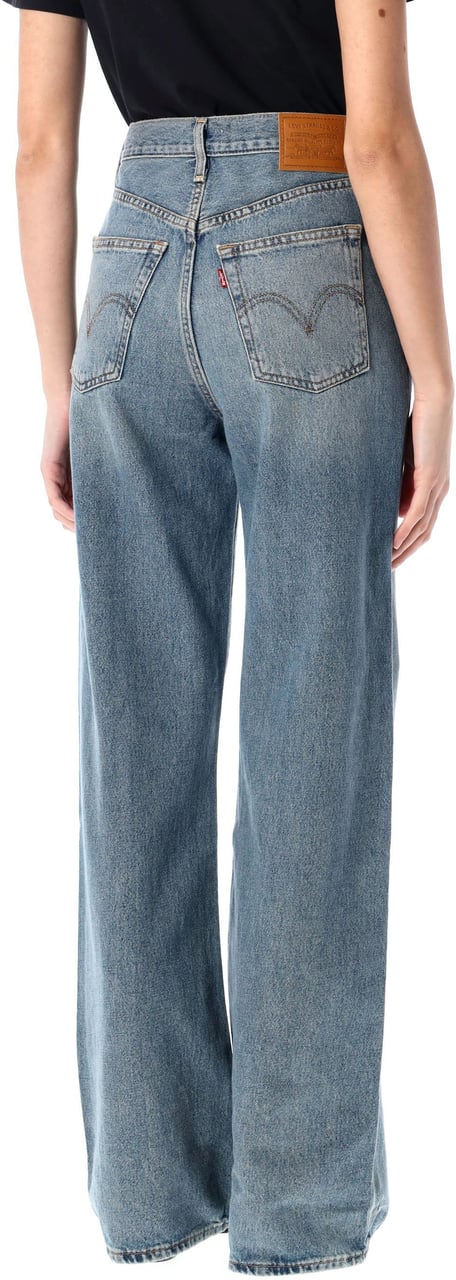 Levi's Ribcage Wide Leg Tint Story Blue Blauw