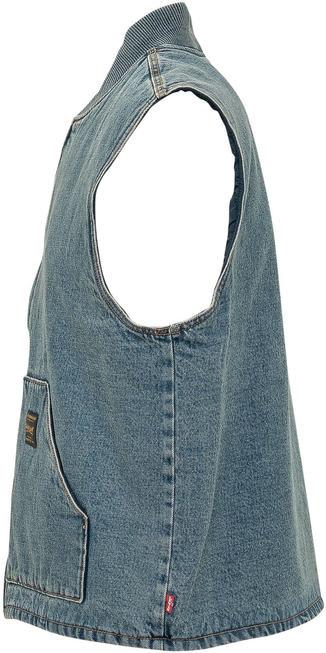 Levi's Gilet Sansome con Zip Blauw