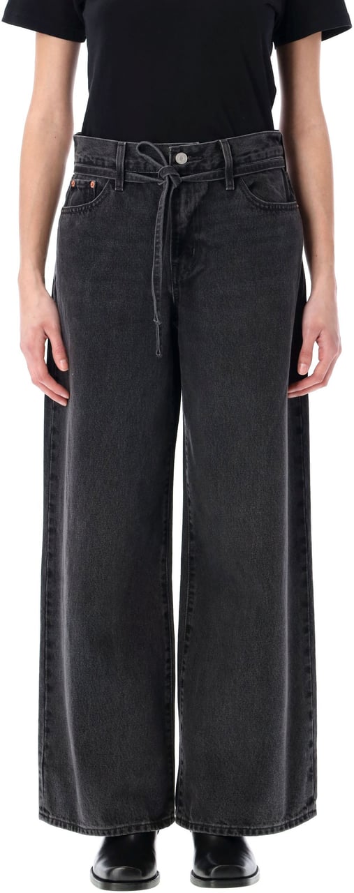 Levi's Xl Straight Influencial Lady Black Zwart