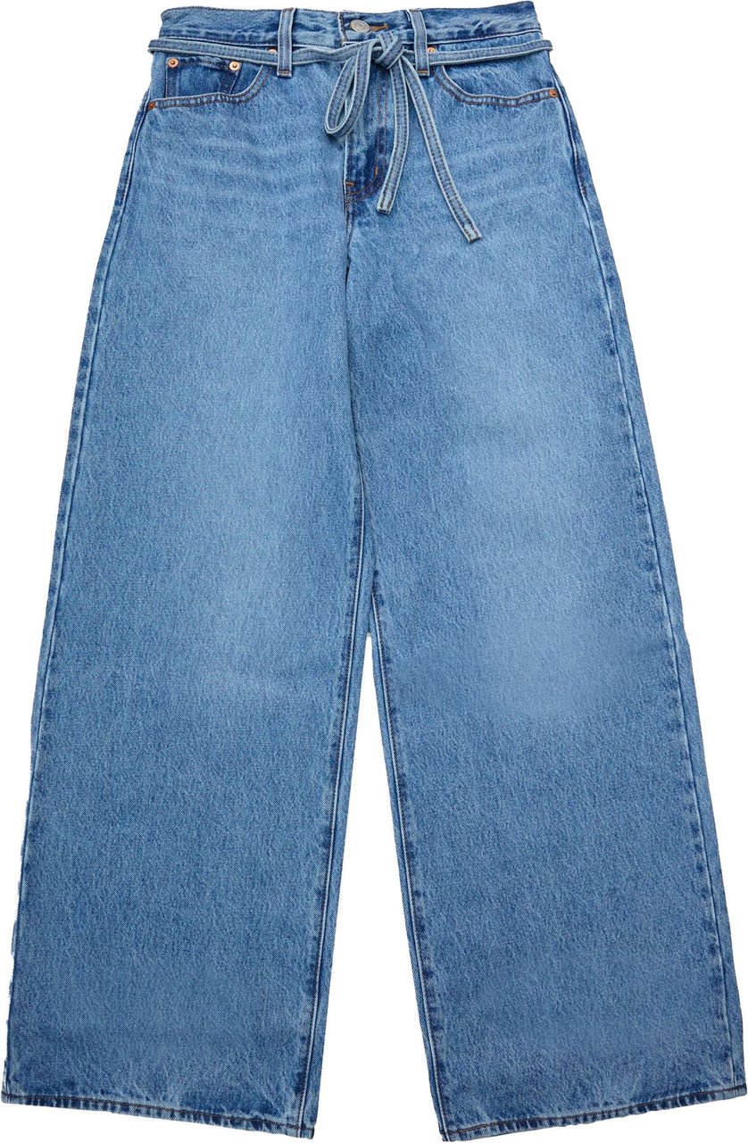 Levi's Jeans Woman XL Straight Baggy 'Thanks Friend' Med Indigo Divers