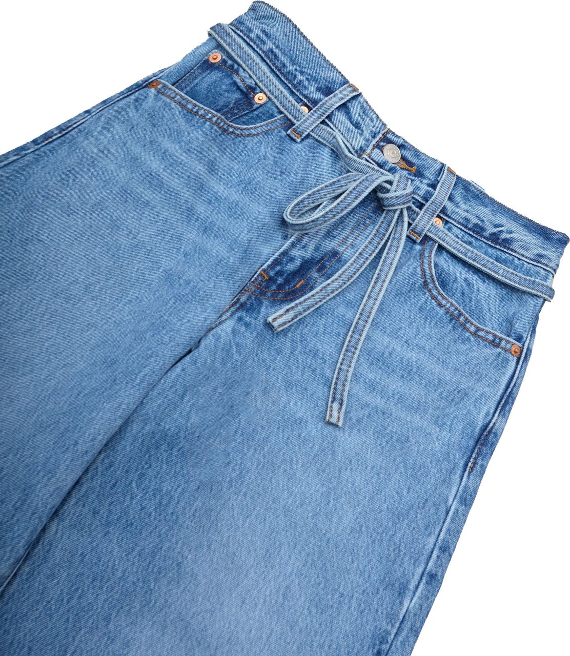 Levi's Jeans Woman XL Straight Baggy 'Thanks Friend' Med Indigo Divers