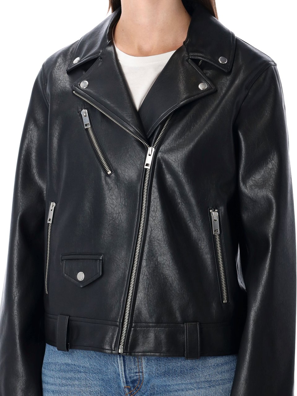 Levi's Kendal Moto Jacket Eco Leather Nero Zwart