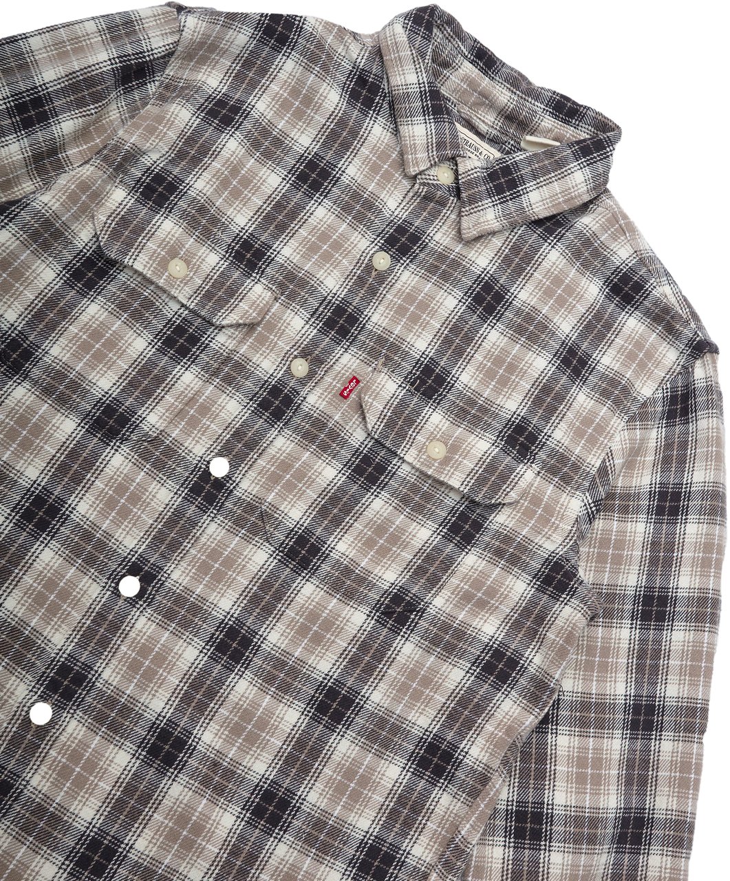 Levi's Camicia Jackson Worker Plaid Vintage Oatmeal Divers