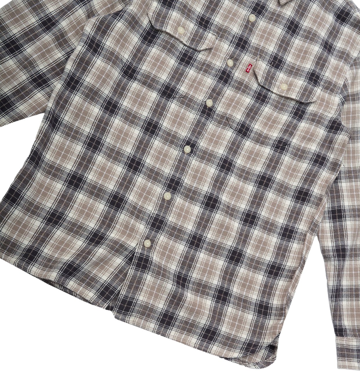 Levi's Camicia Jackson Worker Plaid Vintage Oatmeal Divers