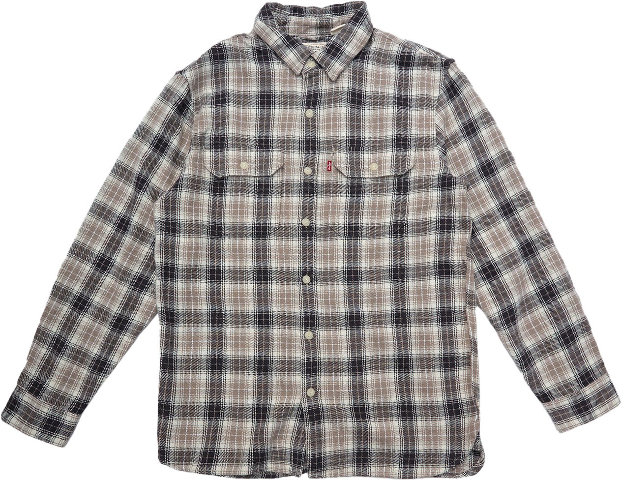Levi's Camicia Jackson Worker Plaid Vintage Oatmeal Divers