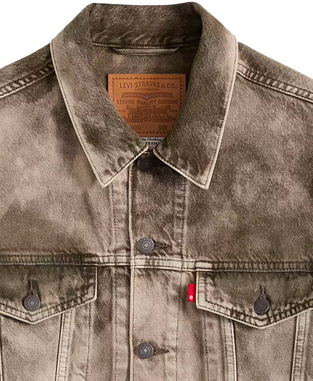 Levi's Giacca Denim Relaxed Fit Trucker Camo Verde Groen