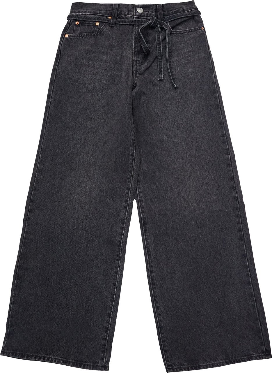 Levi's Jeans Woman XL Straight 'Influential Lady' Denim Nero Zwart