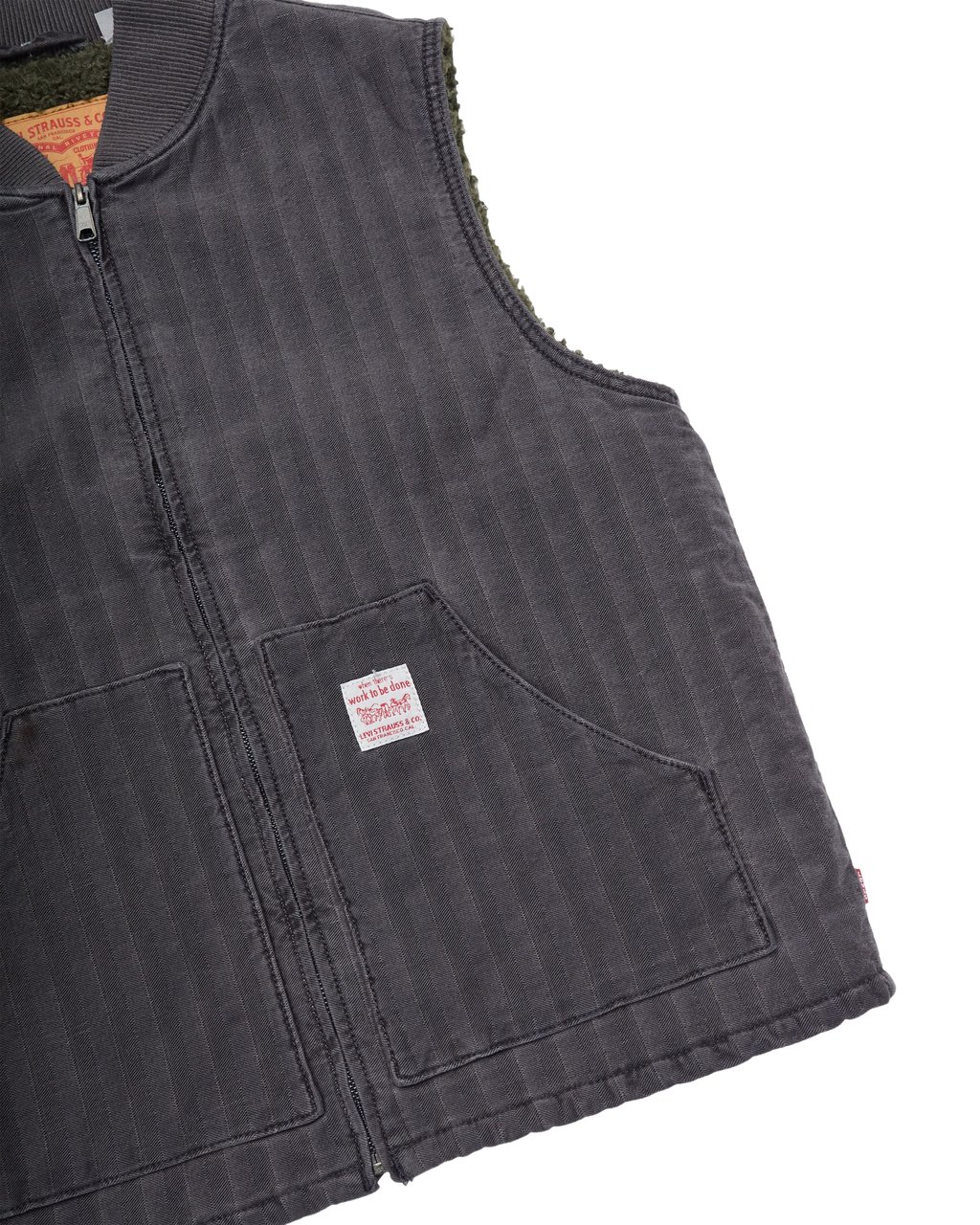 Levi's Vest Sansome 'Double Duty' Grigio Grijs