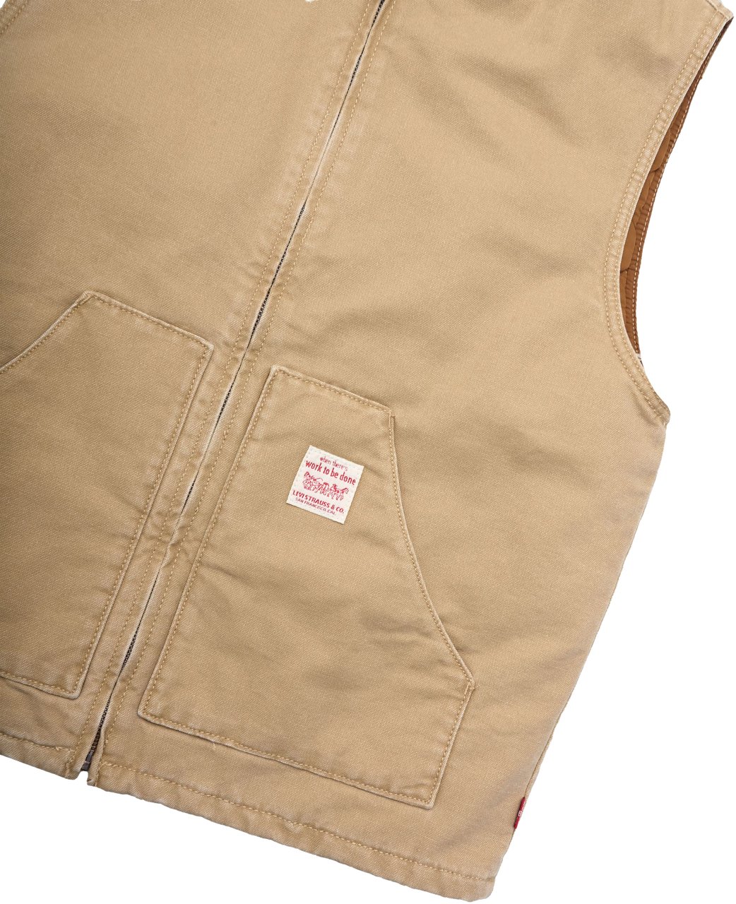 Levi's Vest Sansome 'Tiger's Eye' Marrone Bruin