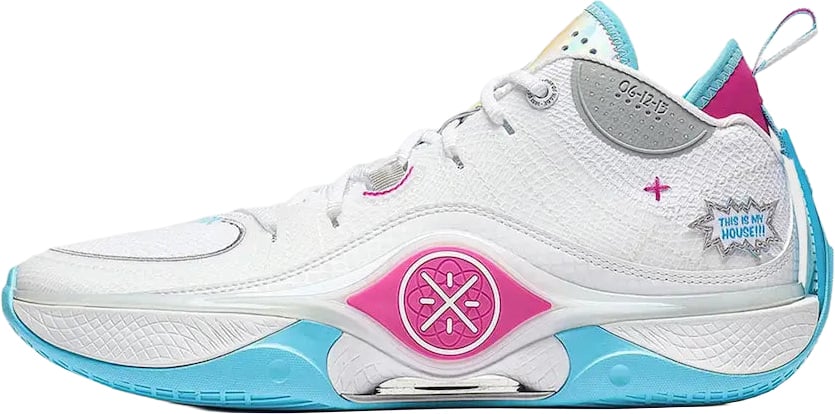 Li-Ning Way of Wade Shadow 5 Buzzer Beater Basketbalschoen Wit Roze
