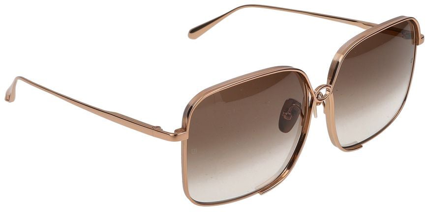 Linda Farrow Sunglasses Linda Farrow LFL1597 Genevieve C2 Rose Gold 60/15/145 Bruin