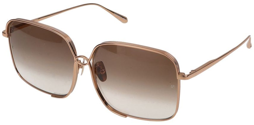 Linda Farrow Sunglasses Linda Farrow LFL1597 Genevieve C2 Rose Gold 60/15/145 Bruin