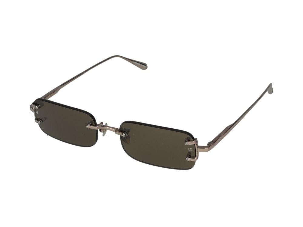 Linda Farrow Sunglasses Linda Farrow LFL1131 Taylor C2 Yellow Gold/Light Gold 53/17/140 Grijs