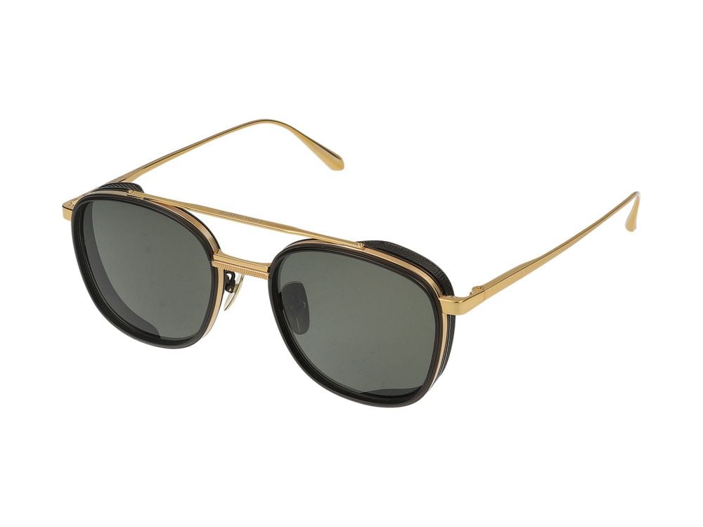 Linda Farrow Sunglasses Linda Farrow LFL1558 Varo C1 Yellow Gold/Light Gold 50/21/145 Grijs