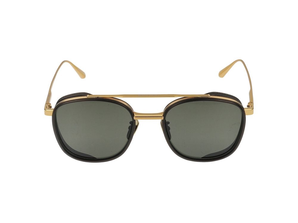 Linda Farrow Sunglasses Linda Farrow LFL1558 Varo C1 Yellow Gold/Light Gold 50/21/145 Grijs