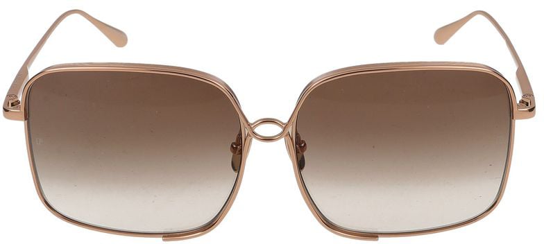 Linda Farrow Sunglasses Linda Farrow LFL1597 Genevieve C2 Rose Gold 60/15/145 Bruin