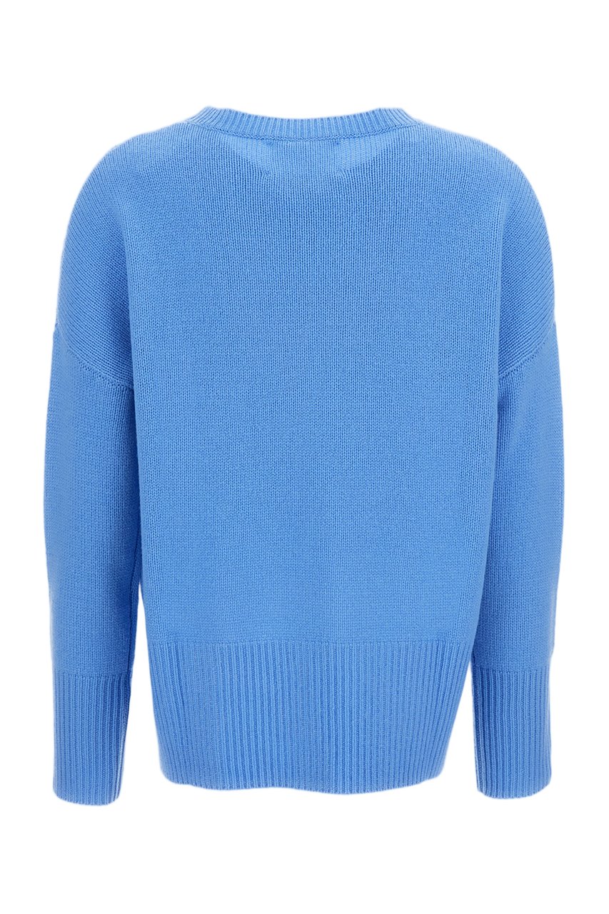 Lisa Yang Light Blue Mila Premium Cashmere Sweater Blauw