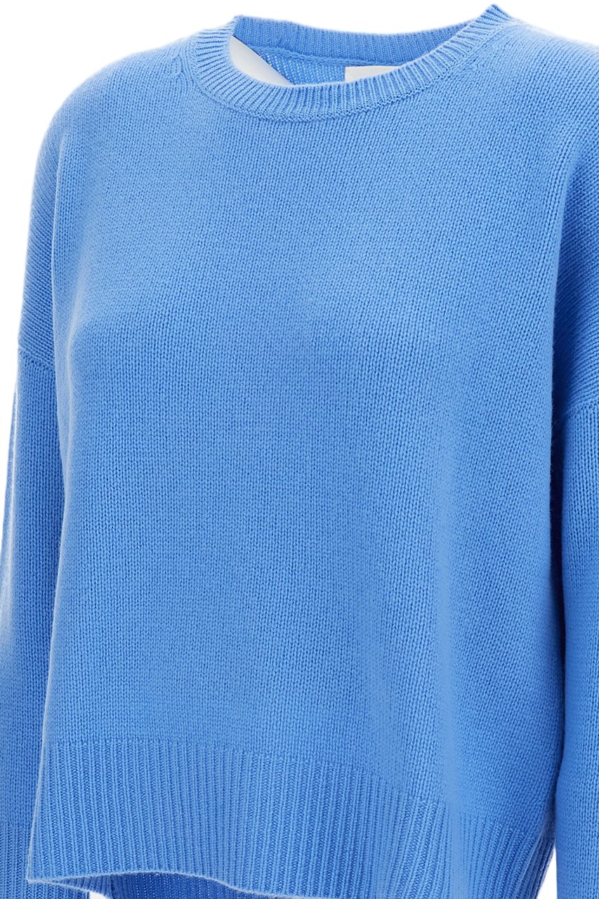 Lisa Yang Light Blue Mila Premium Cashmere Sweater Blauw