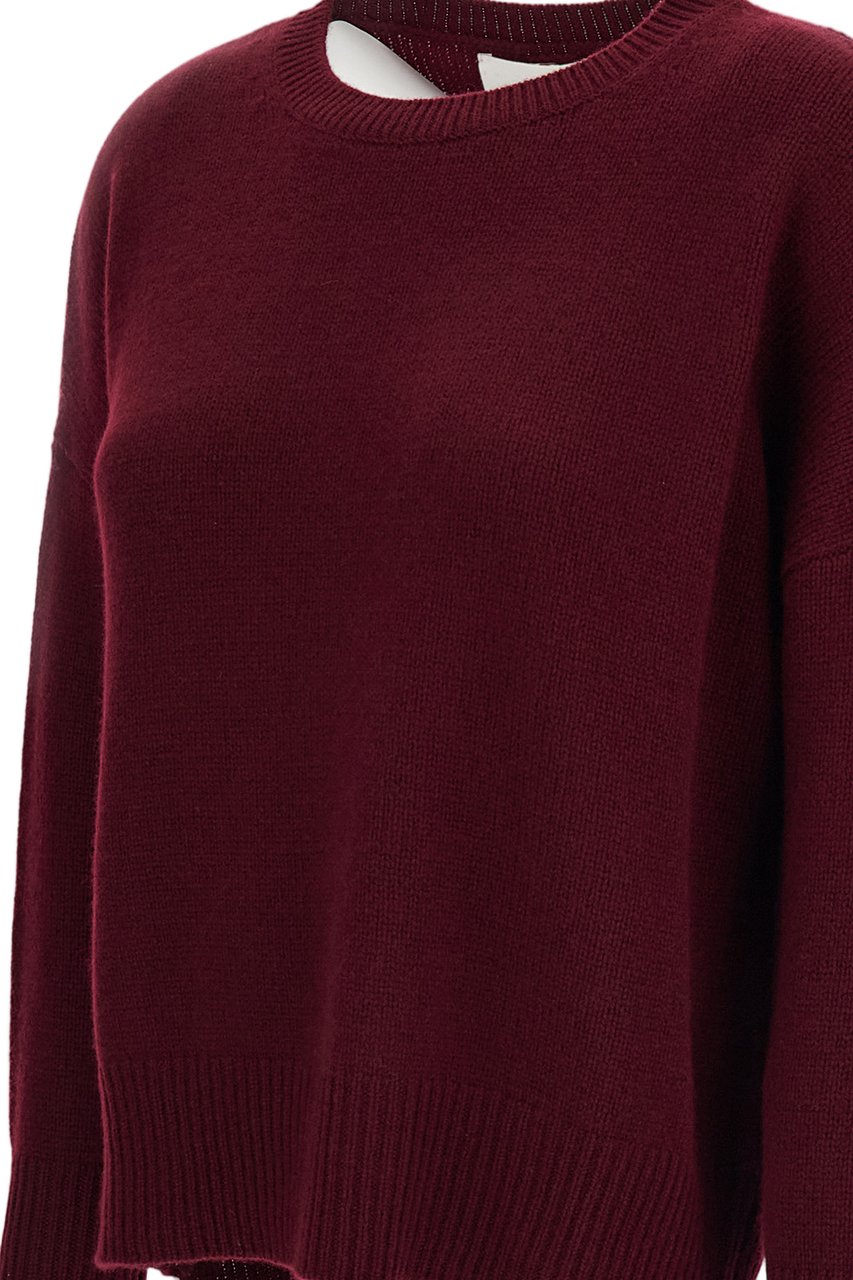 Lisa Yang Red Mila Premium Cashmere Sweater Rood