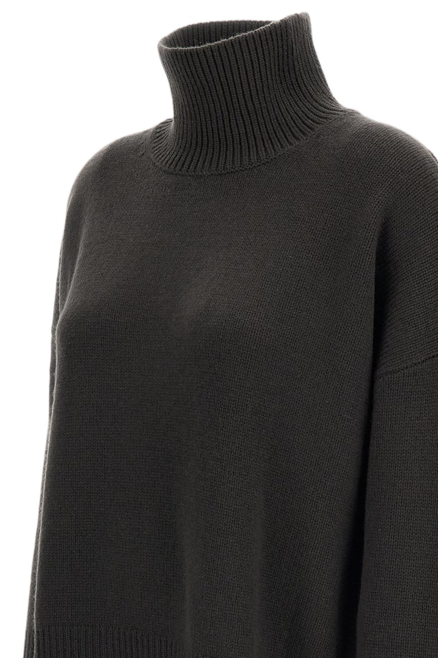 Lisa Yang Green Heidi Heavy-Knit Cashmere Turtleneck Groen