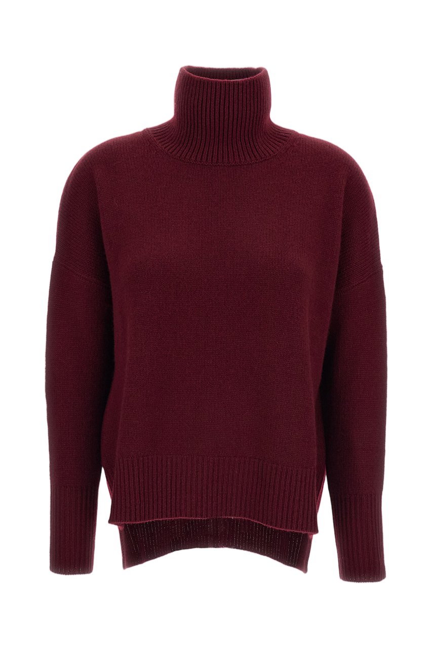 Lisa Yang Red Heidi Heavy-Knit Cashmere Turtleneck Rood