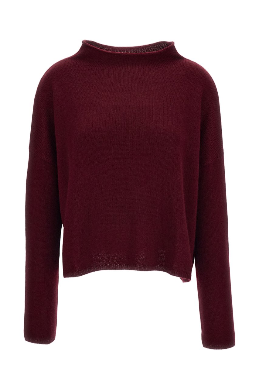 Lisa Yang Red Sandy Heavy-Knit Cashmere Sweater Rood