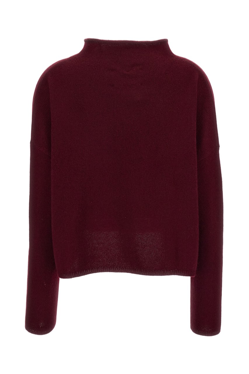 Lisa Yang Red Sandy Heavy-Knit Cashmere Sweater Rood