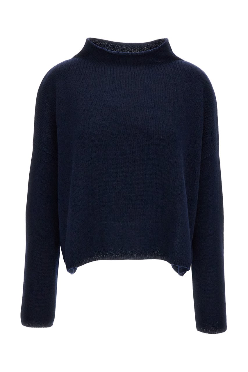 Lisa Yang Blue Sandy Heavy-Knit Cashmere Sweater Blauw