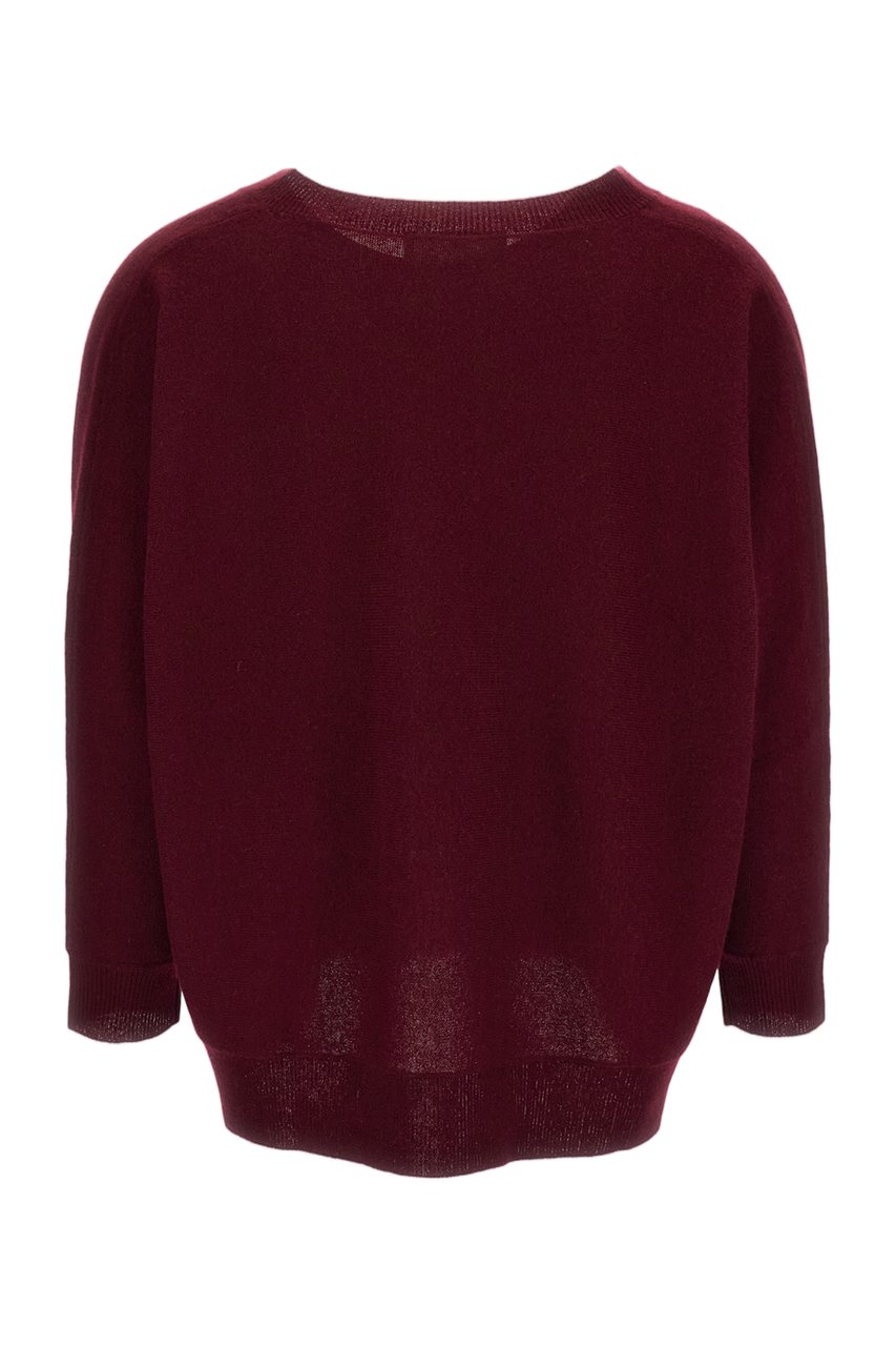 Lisa Yang Red Kenny V-Neck Cashmere Sweater Rood