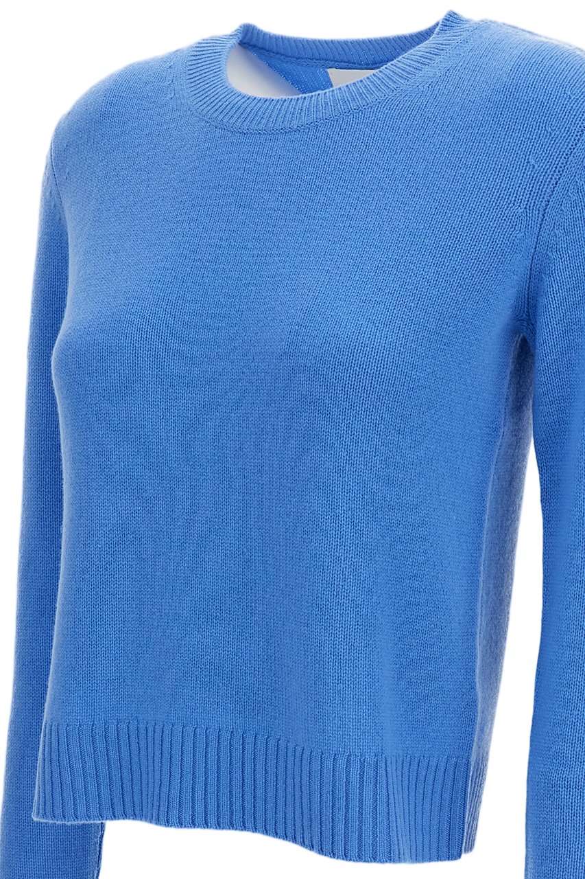 Lisa Yang Light Blue Mable Mid-Weight Cashmere Sweater Blauw