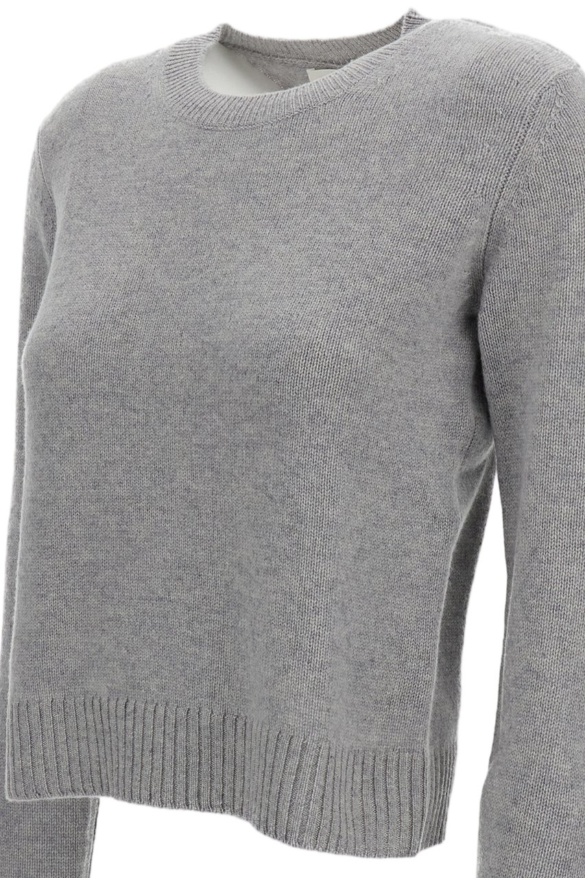 Lisa Yang Grey Mable Mid-Weight Cashmere Sweater Grijs