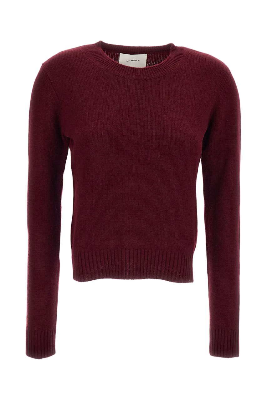 Lisa Yang Red Mable Mid-Weight Cashmere Sweater Rood
