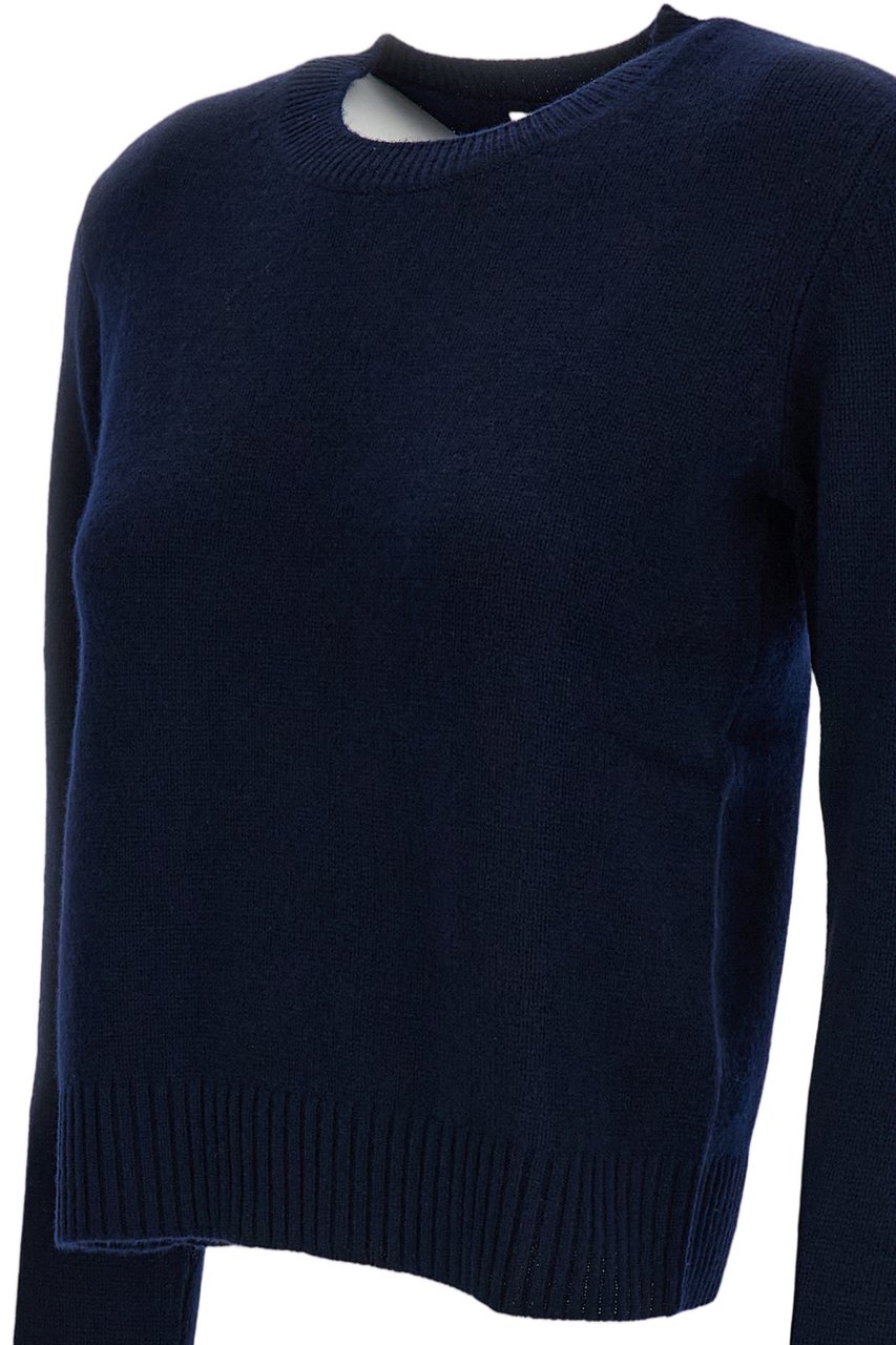 Lisa Yang Blue Mable Mid-Weight Cashmere Sweater Blauw