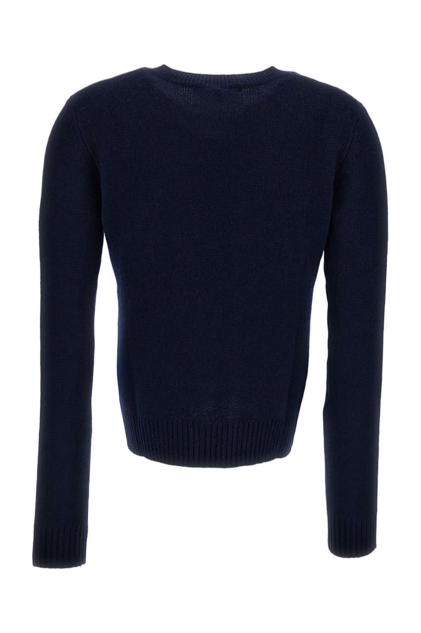 Lisa Yang Blue Mable Mid-Weight Cashmere Sweater Blauw
