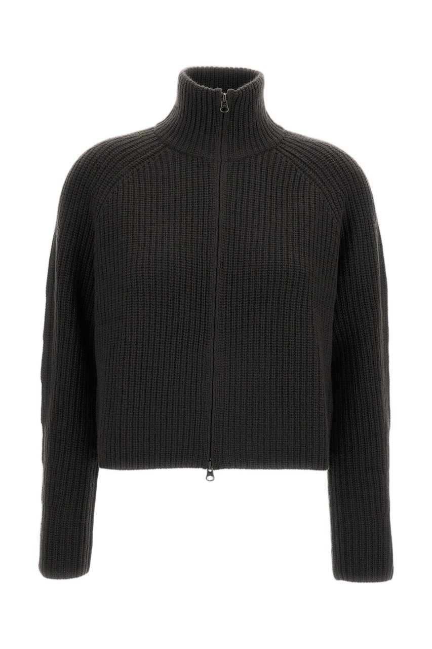 Lisa Yang Green Sadie Heavy-Knit Cashmere Cardigan Groen