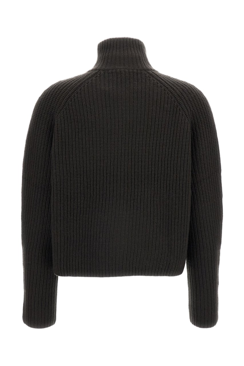 Lisa Yang Green Sadie Heavy-Knit Cashmere Cardigan Groen