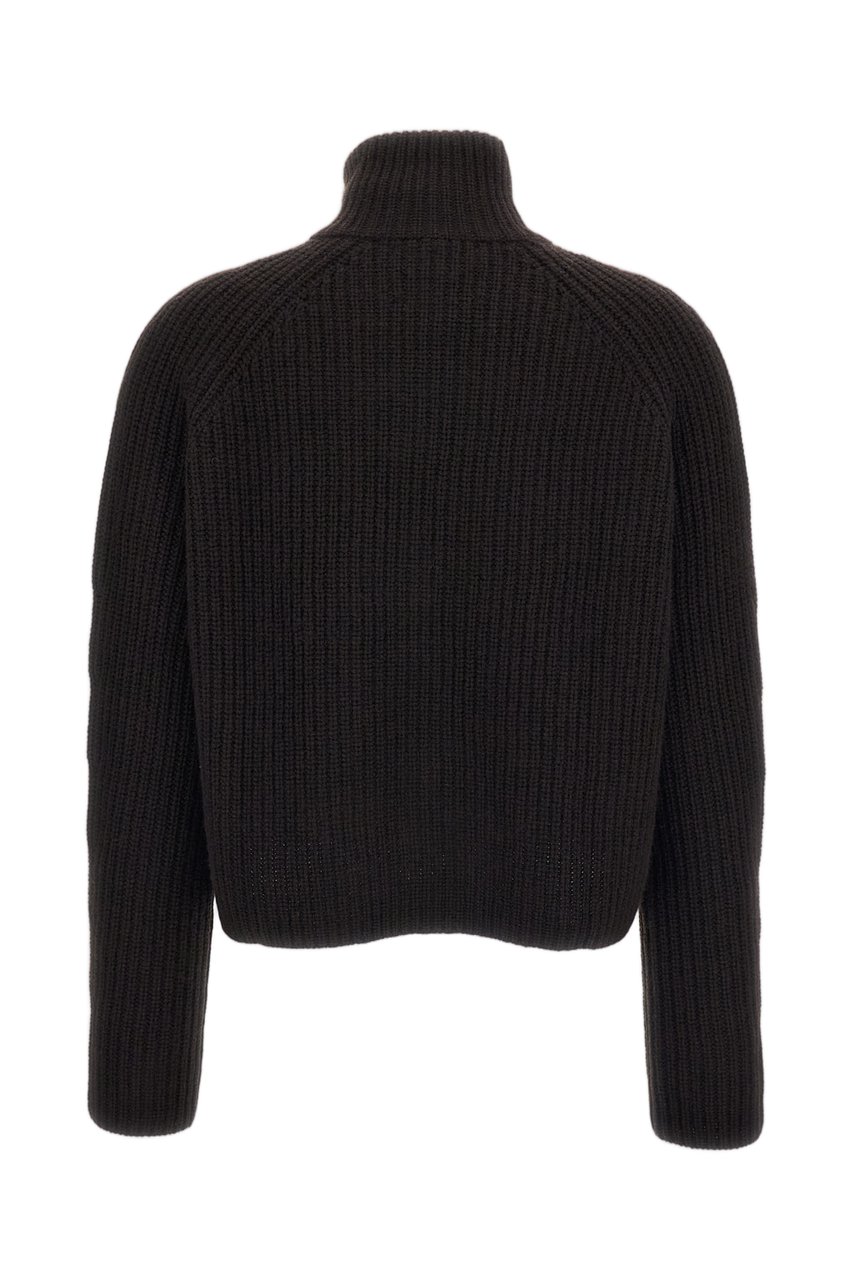 Lisa Yang Brown Sadie Cashmere Zip Cardigan Bruin