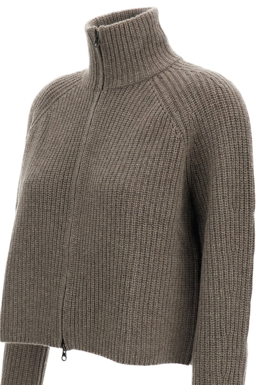 Lisa Yang Beige Sadie Heavy-Knit Cashmere Cardigan Neutraal