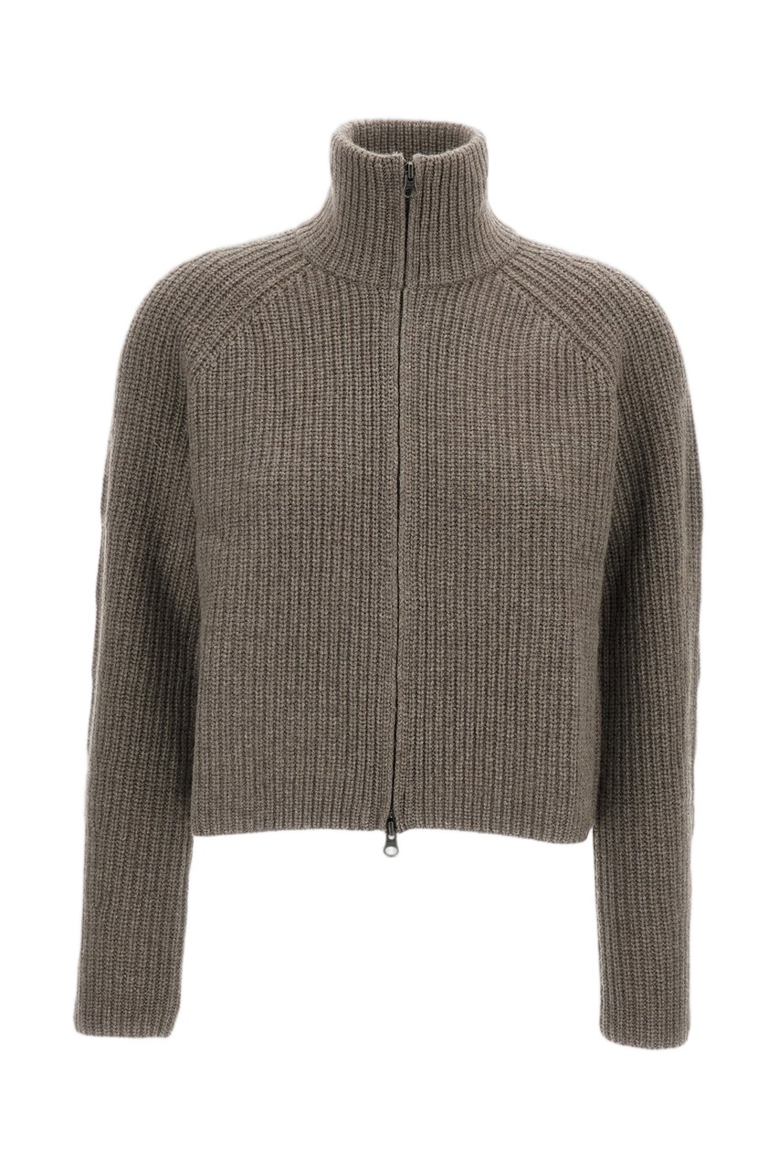 Lisa Yang Beige Sadie Heavy-Knit Cashmere Cardigan Neutraal