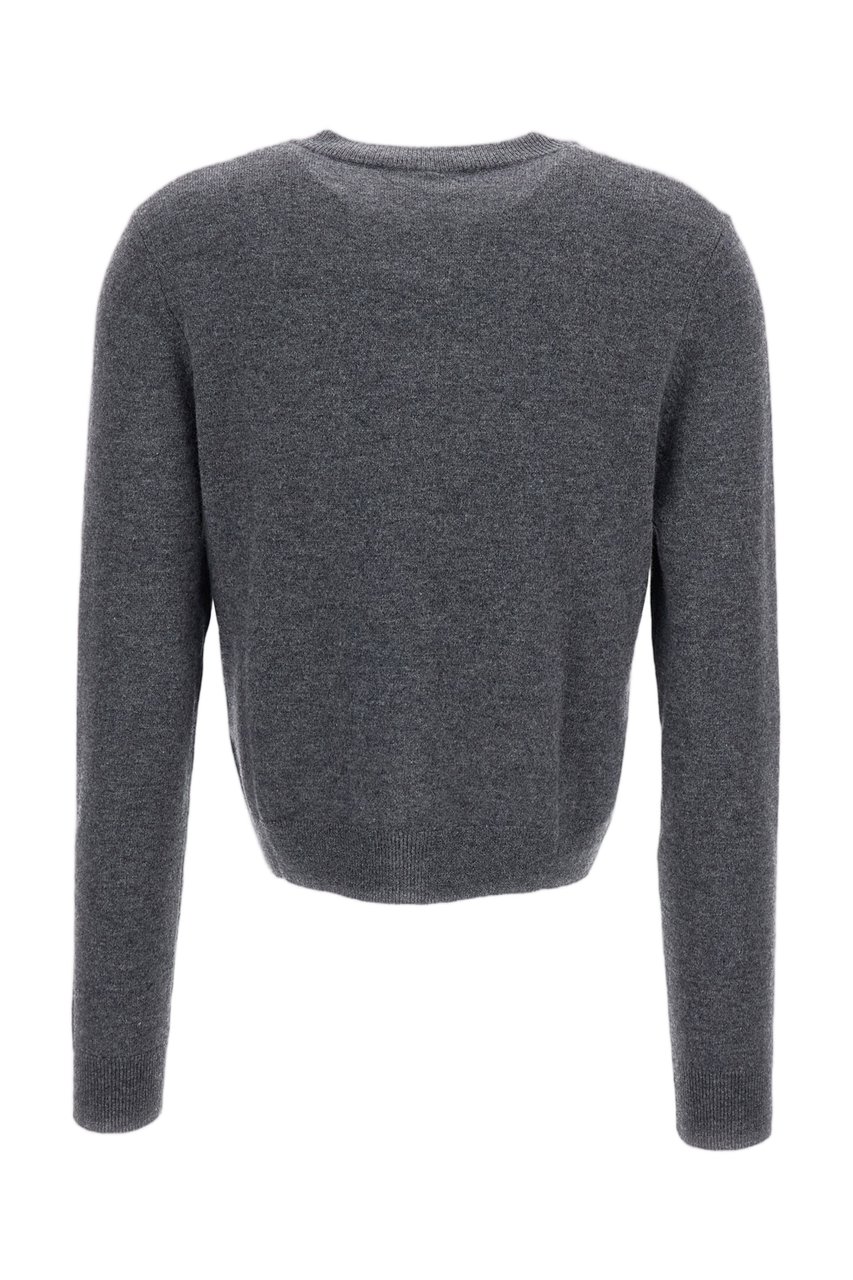 Lisa Yang Grey Wilona Cropped Cashmere Cardigan Grijs