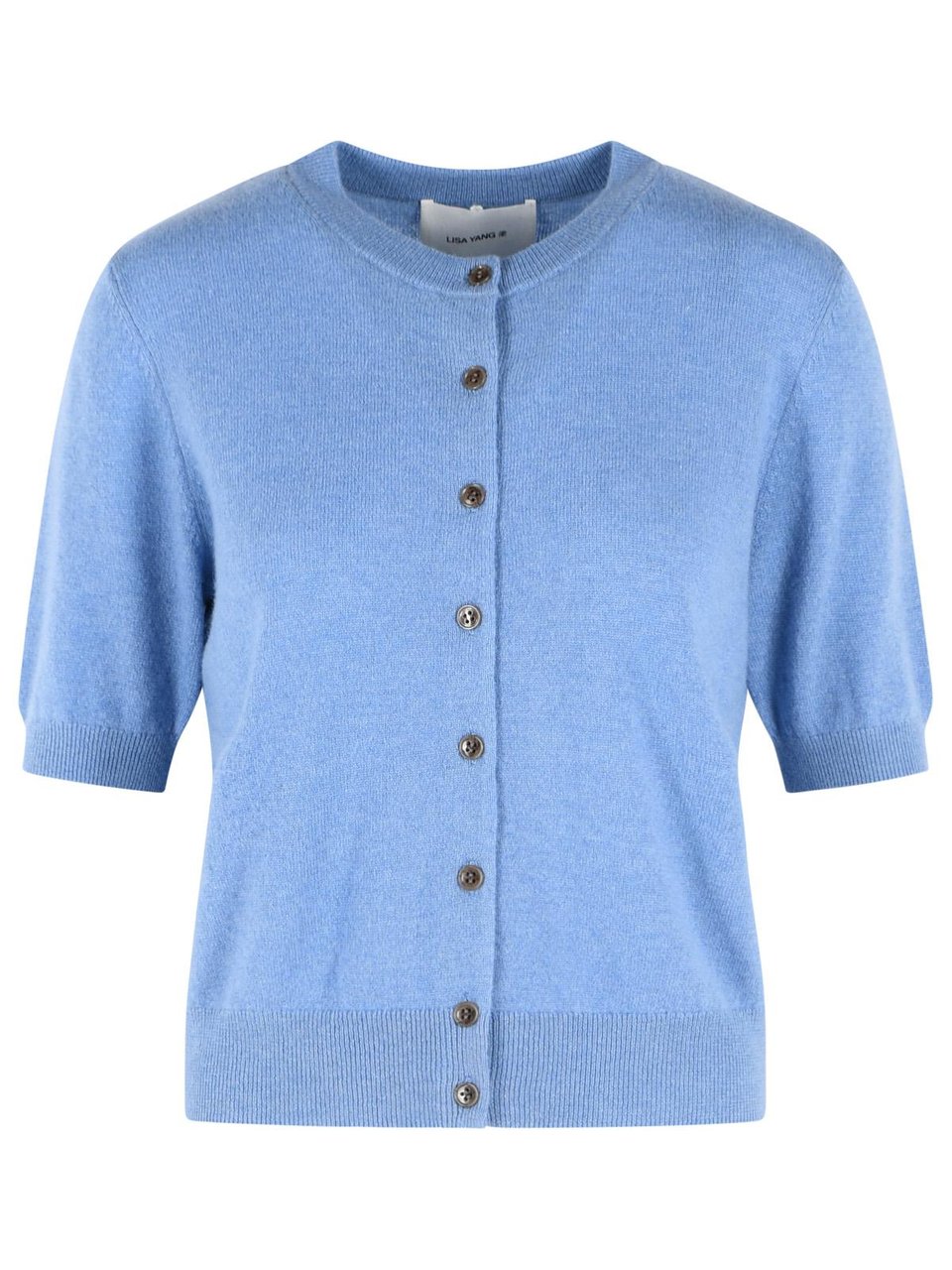Lisa Yang 'Marene' Light Blue Cashmere Cardigan Blauw