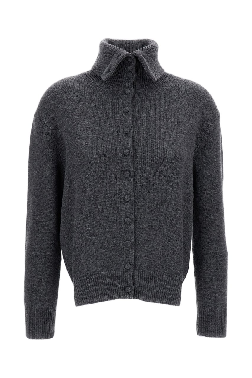 Lisa Yang Grey Denie Cashmere Cardigan Grijs