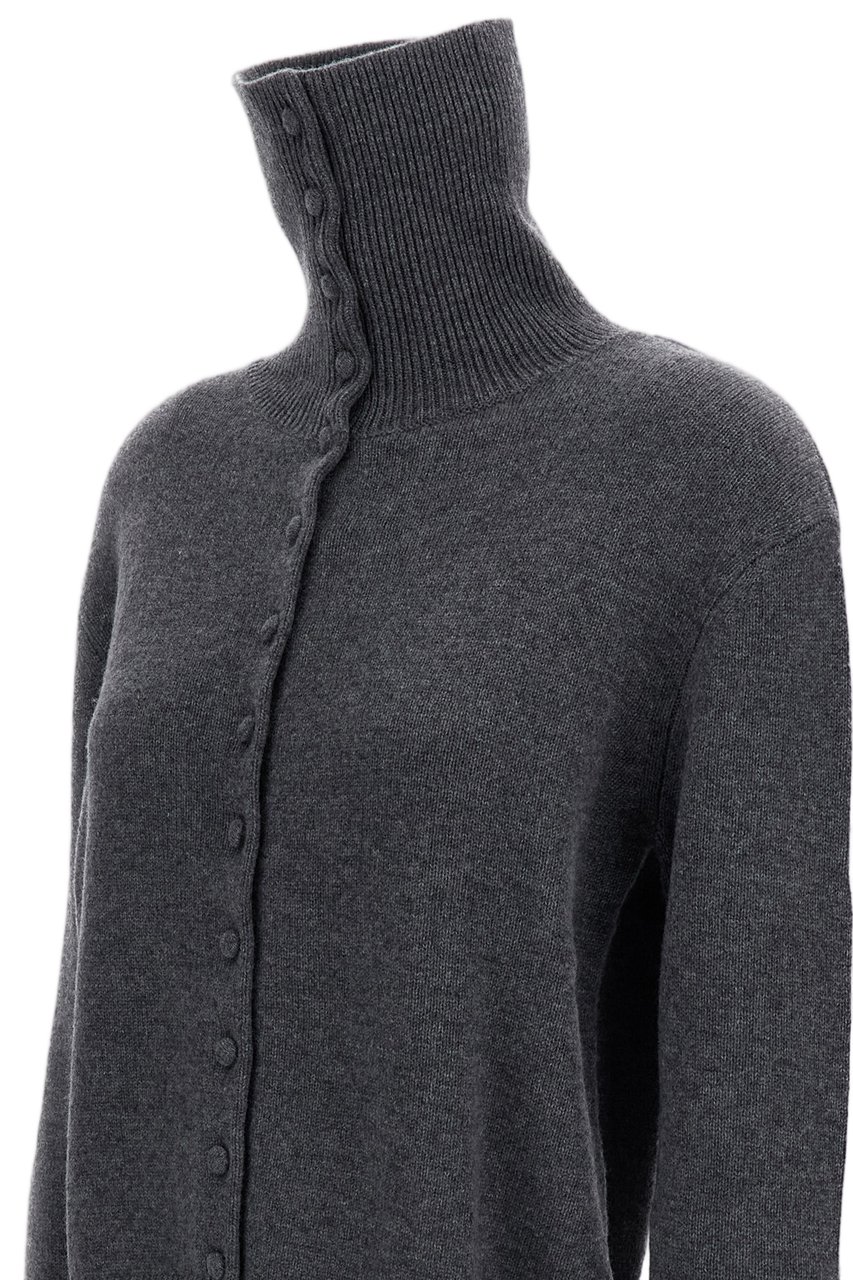 Lisa Yang Grey Denie Cashmere Cardigan Grijs