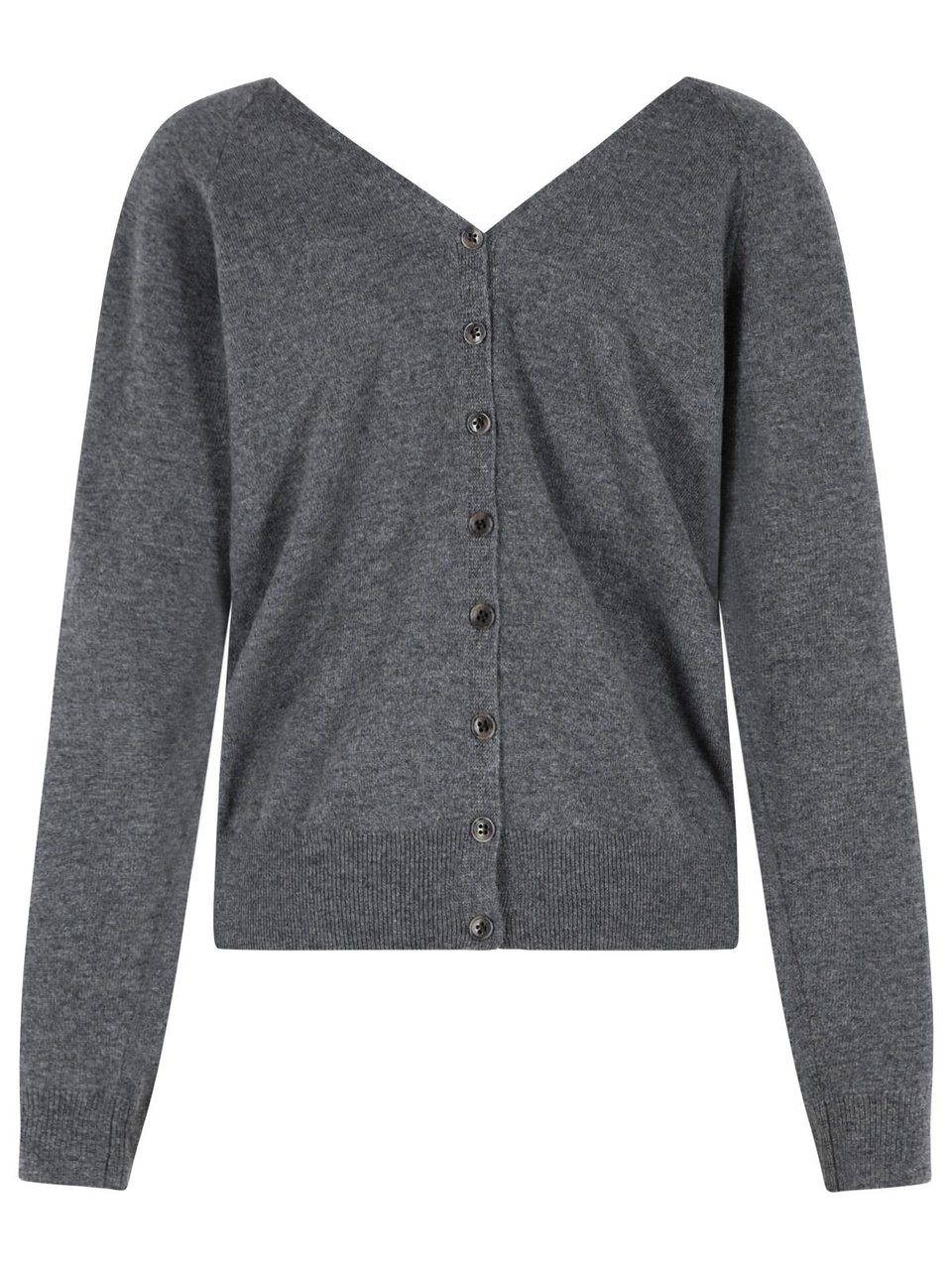 Lisa Yang 'Jiani' Grey Cashmere Cardigan Grijs