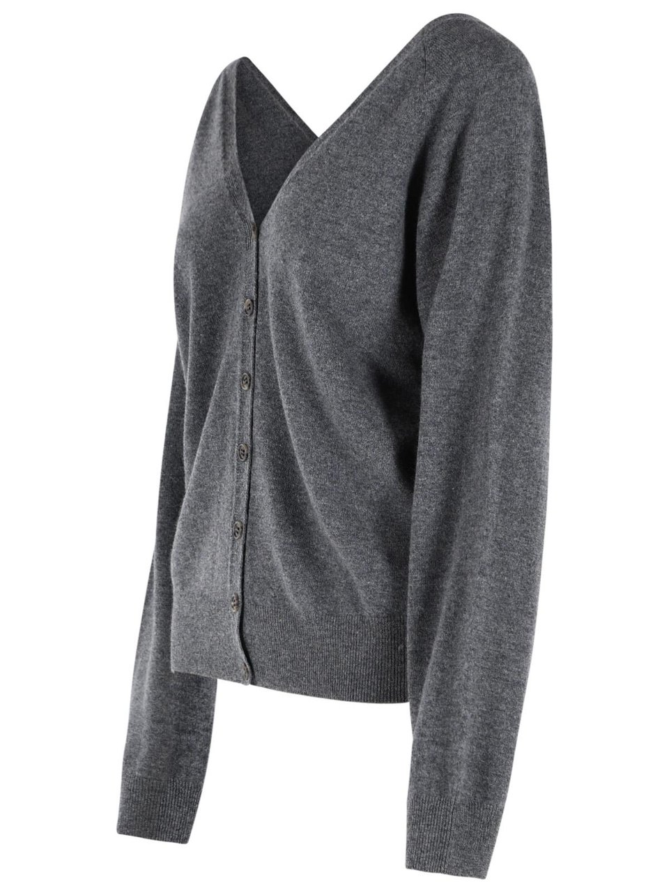 Lisa Yang 'Jiani' Grey Cashmere Cardigan Grijs