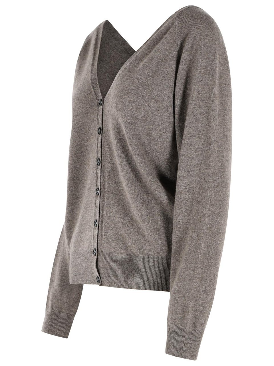 Lisa Yang 'Jiani' Cardigan In Beige Truffle Cashmere Grijs