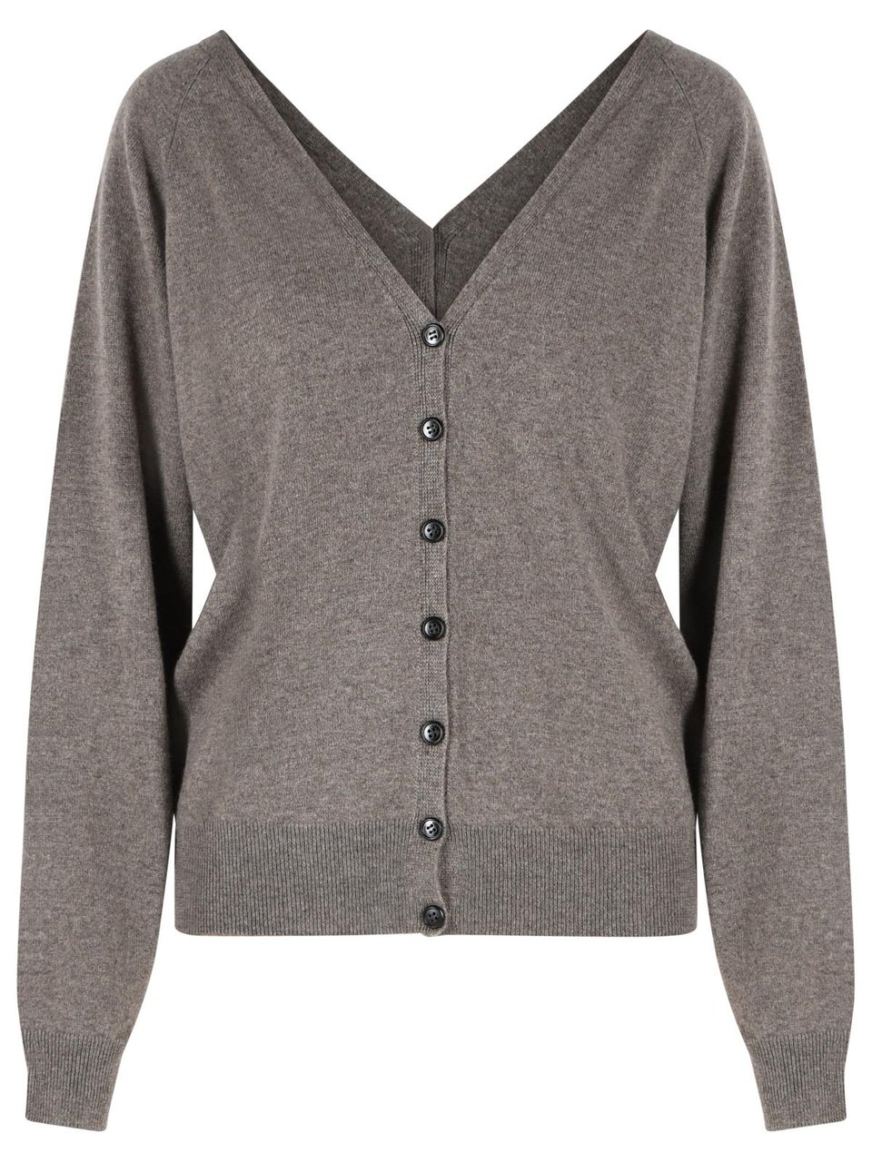 Lisa Yang 'Jiani' Cardigan In Beige Truffle Cashmere Grijs